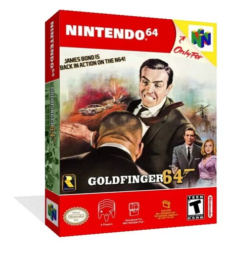 Goldeneye goldfinger 007 n64 - goldfinger,